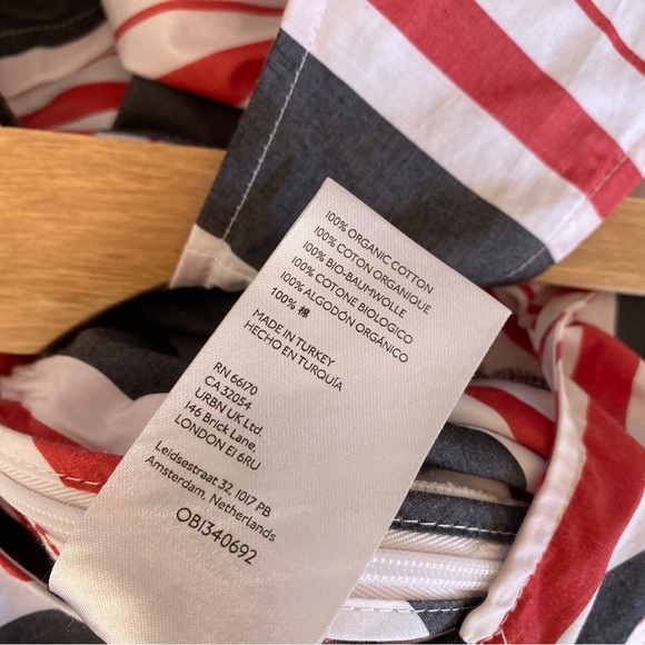 Anthropologie || Maeve Striped Wide-Leg Jumpsuit Red White Large - Picture 11 of 11